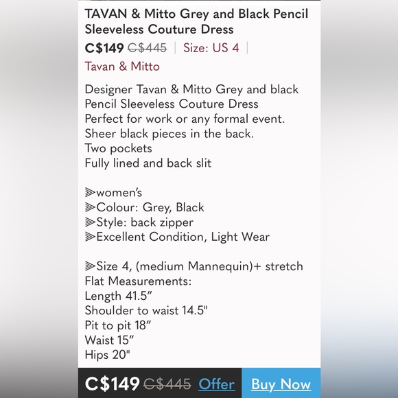 Tavan & Mitto sheath body contouring dark blue, sleeveless dress - Picture 10 of 17